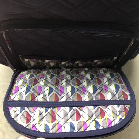 🆕 Vera Bradley Campus Backpack ~ Classic Navy - Picture 6 of 10